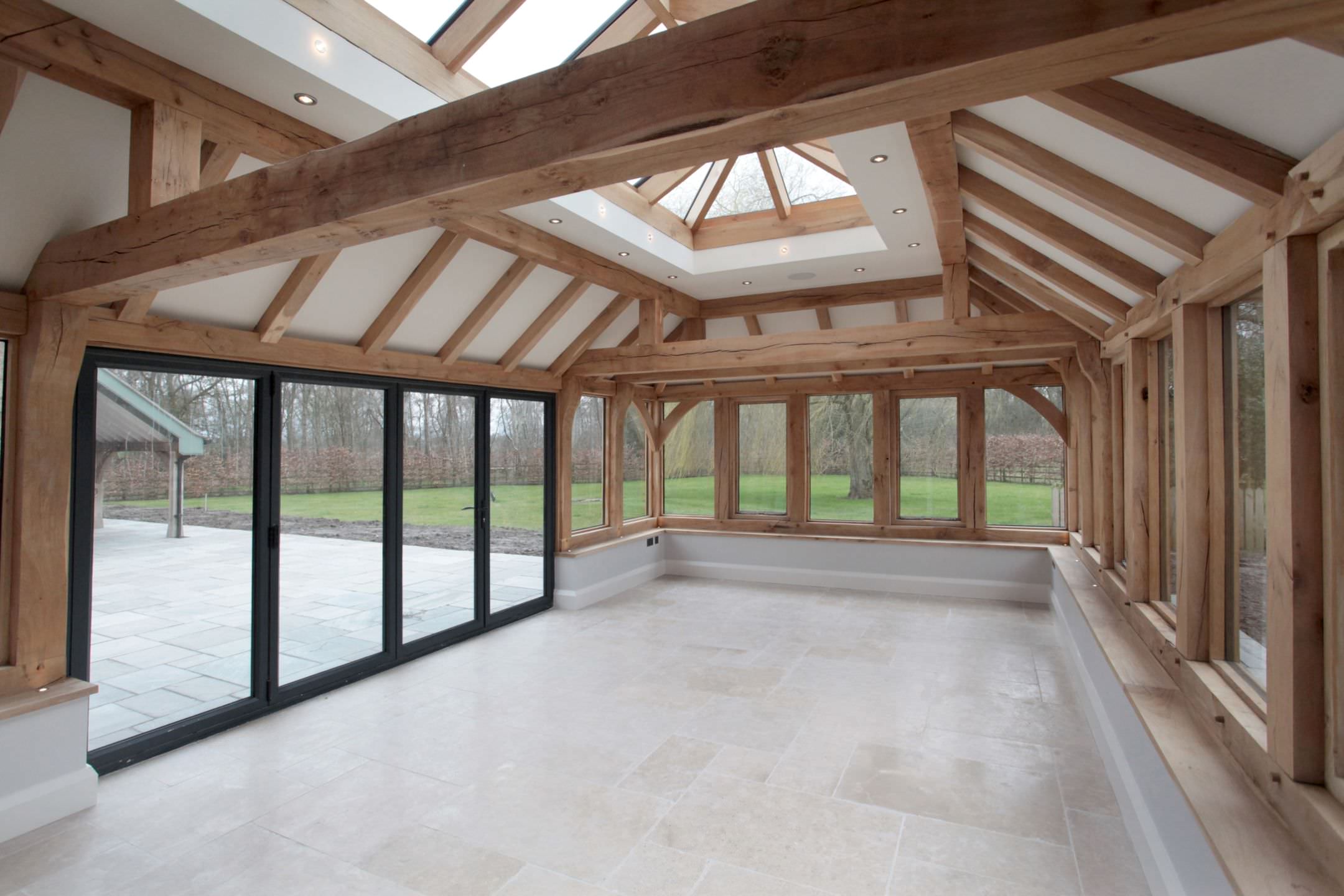 oak beamed orangery